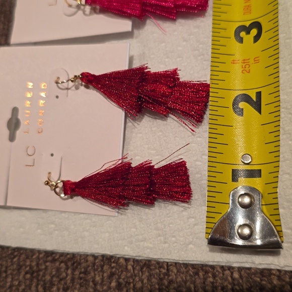 LC LAUREN CONRAD BRAND WOMEN'S FUN DANGLE EARRINGS BUNDLE OF 2 PAIR - Picture 7 of 9